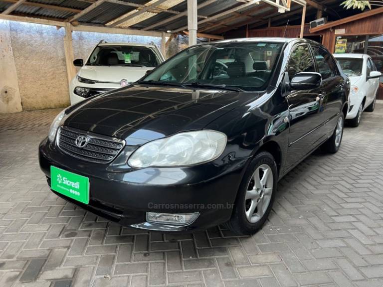 TOYOTA - COROLLA - 2003/2003 - Preta - Sob Consulta